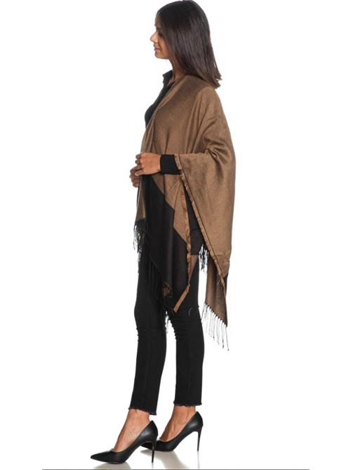Poncho with logo and fringes Liu Jo | 2F5031T0300.00070